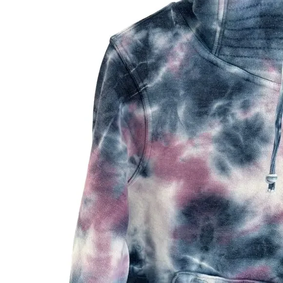 Aviator Nation Women's Small Ninja Pullover Hoodie Tie Dye Kangaroo Pocket - Picture 5 of 9